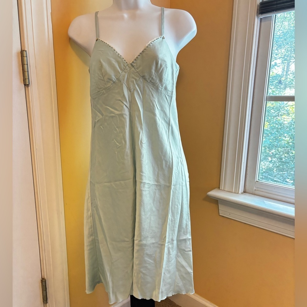 Burning Torch Silk Slip Dress | Size Petite Small